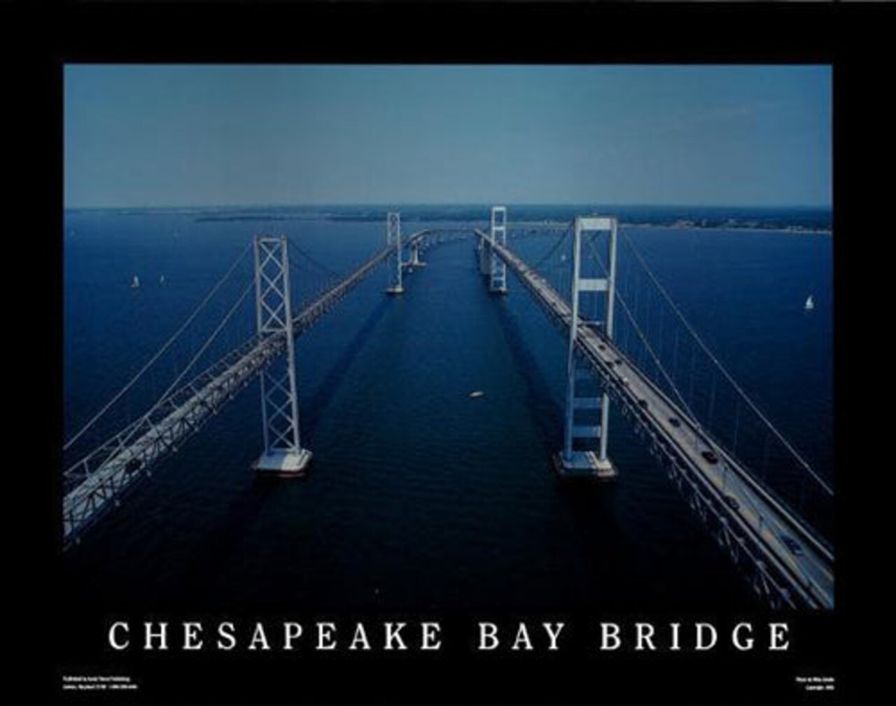 Chesapeake Bay Bridge by Mike Smith Wall Art Décor 22 x 28 Art Print
